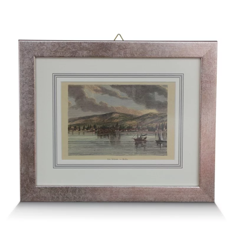 A work \"Lake Geneva, Rolle\". - Moinat - Prints, Reproductions